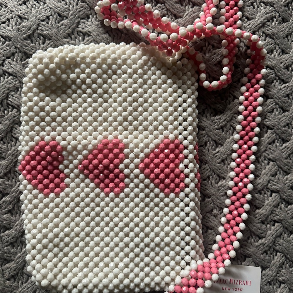 Isaac Mizrahi valentine beaded bag